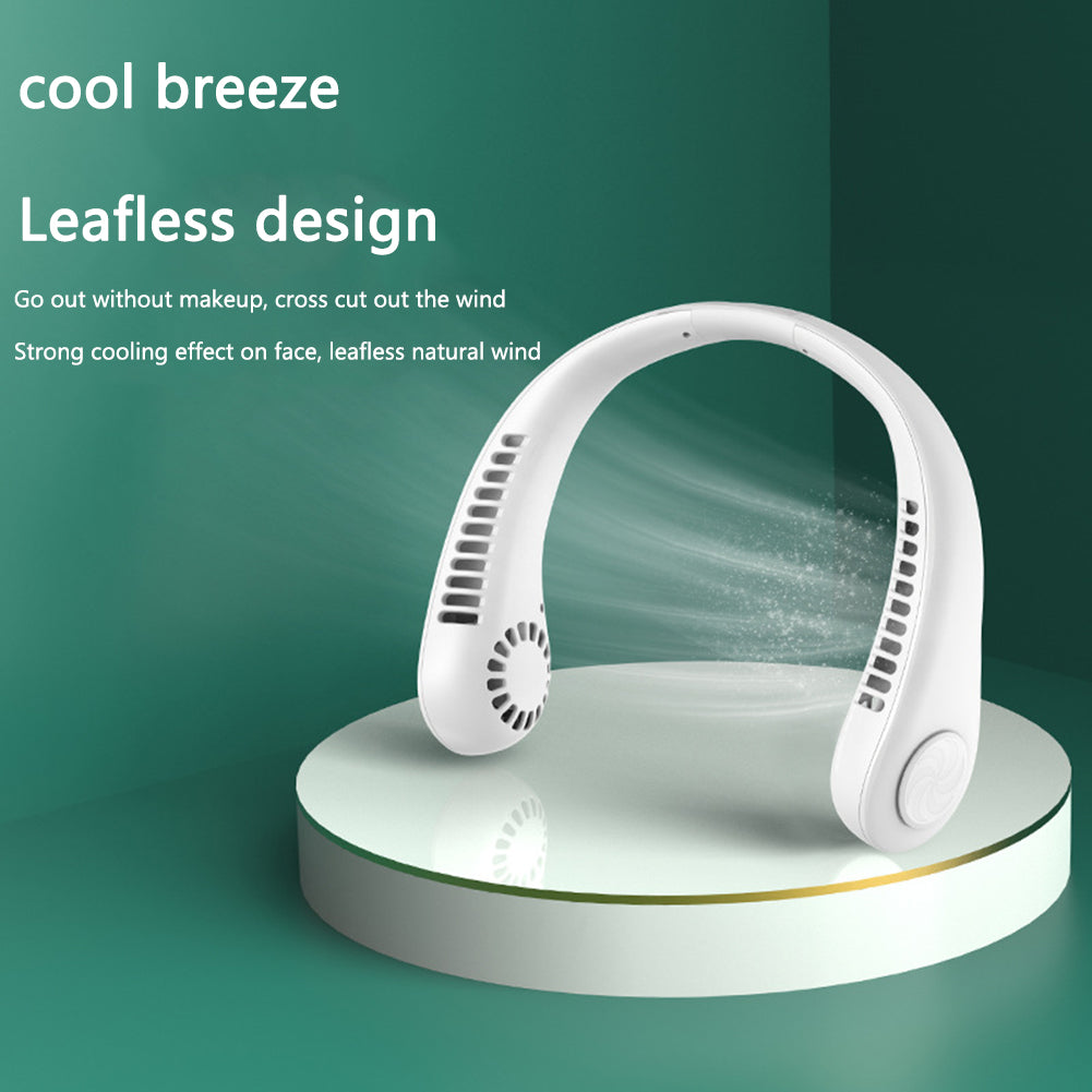 Portable Cooling Fan USB 360 Degree Neckband Fan