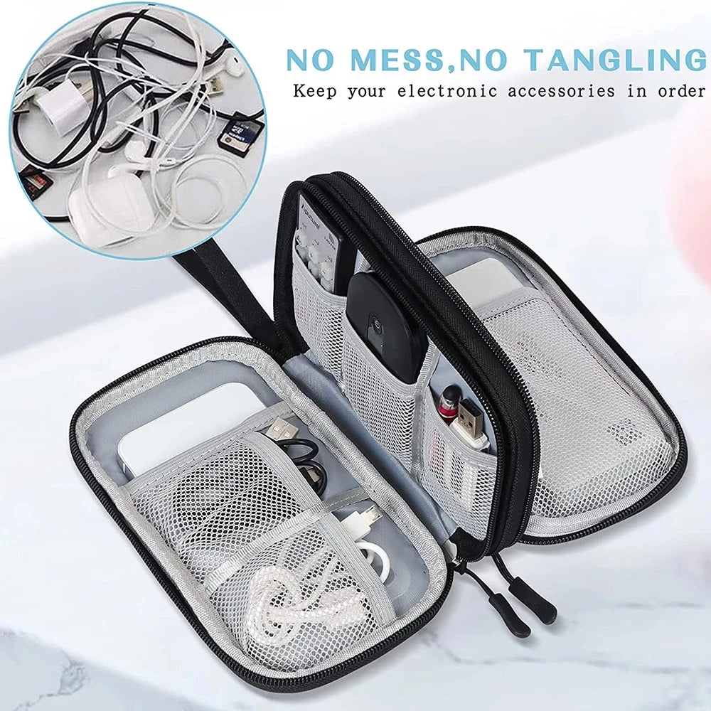 NEW Travel Organizer Bag Cable Storage