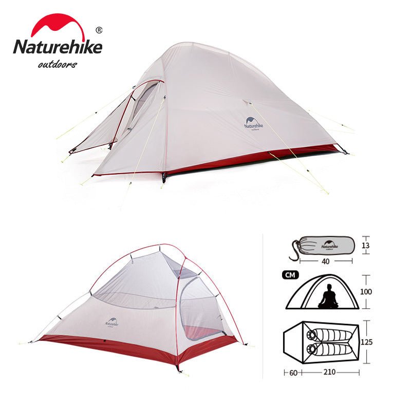 Ultralight 20D Nylon Camping Tent Waterproof Naturehike Cloud Up Series Tent - WanderClever